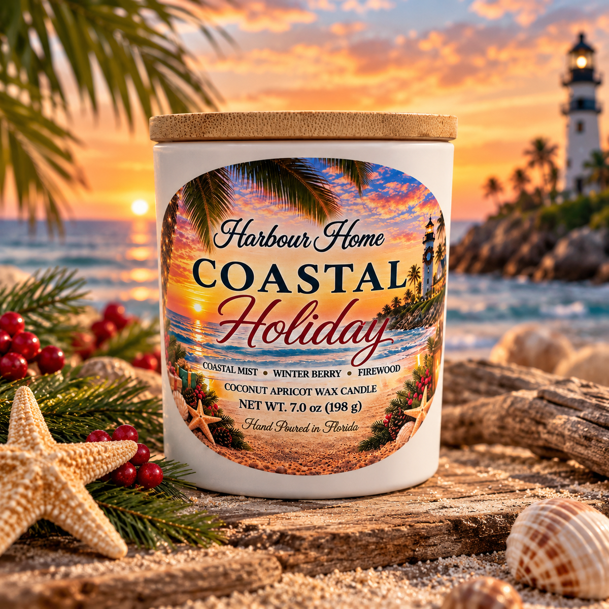 Coastal Holiday Candle | 7 oz