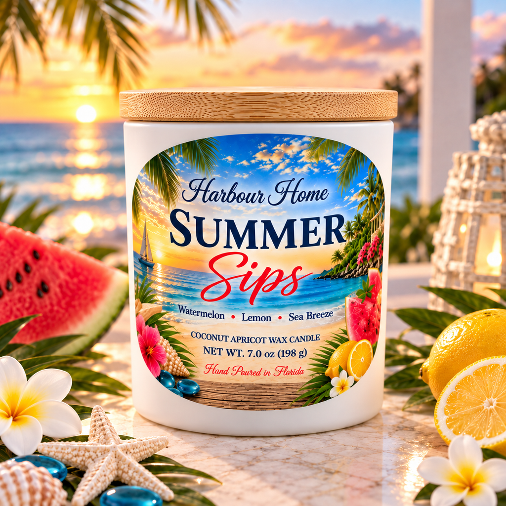 Summer Sips Candle  7 oz