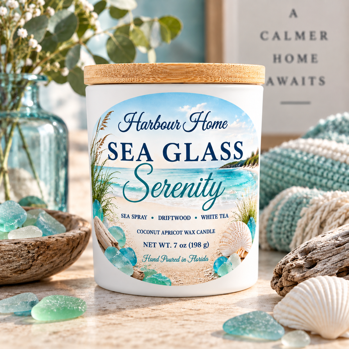 Sea Glass Serenity Candle | 7 oz