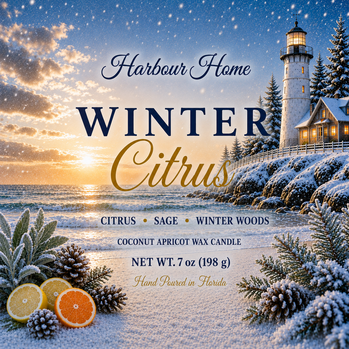 Winter Citrus Candle | 7 oz