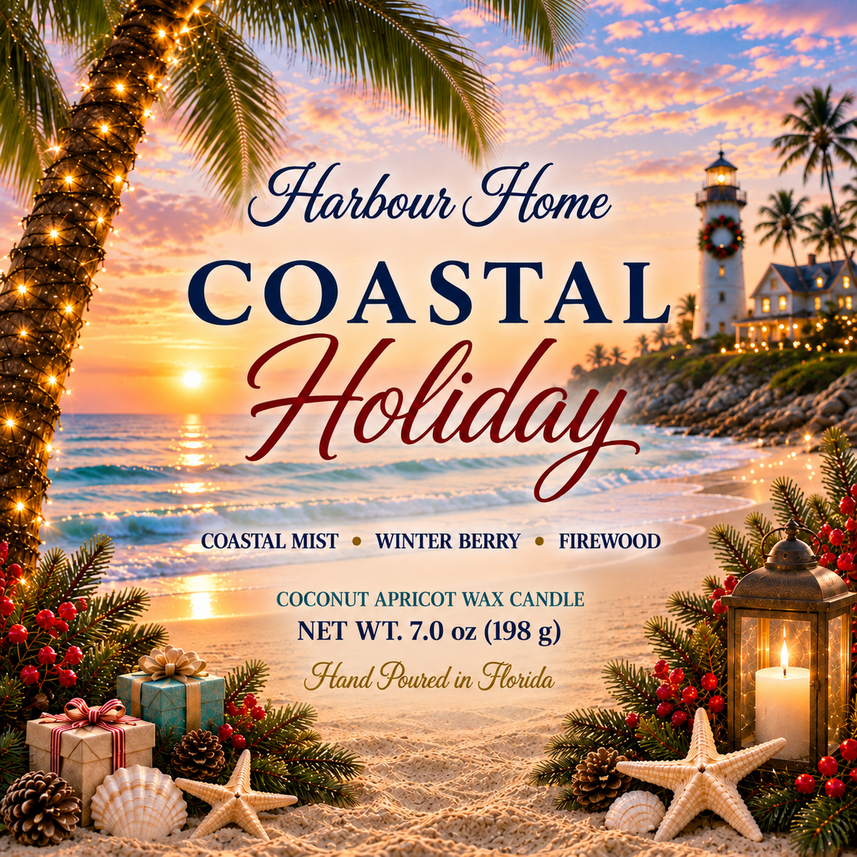 Coastal Holiday Candle | 7 oz